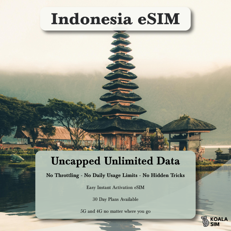 Indonesia Travel eSIM - Instant 5G Data Plans for Travel