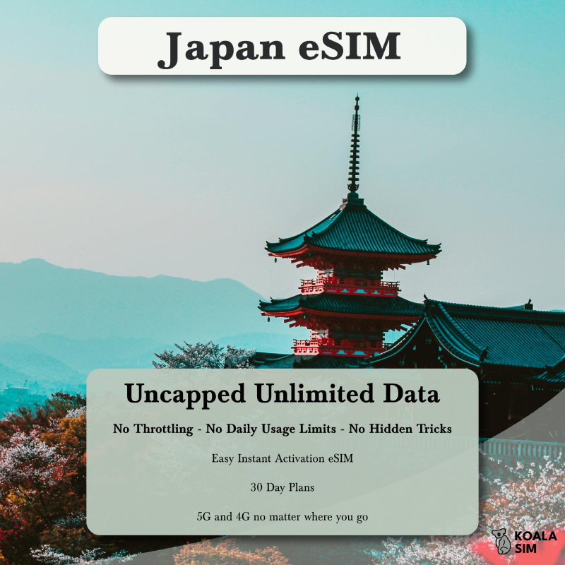 Japan Travel eSIM - Instant 5G Data Plans for Travel