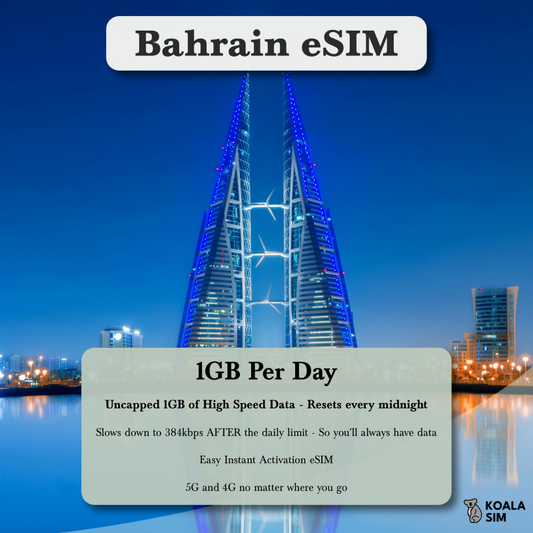Bahrain Travel eSIM - Instant 5G Data Plans for Travel