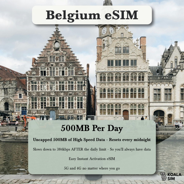Belgium Travel eSIM - Instant 5G Data Plans for Travel