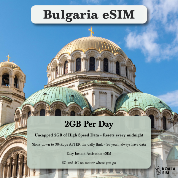 Bulgaria Travel eSIM - Instant 5G Data Plans for Travel