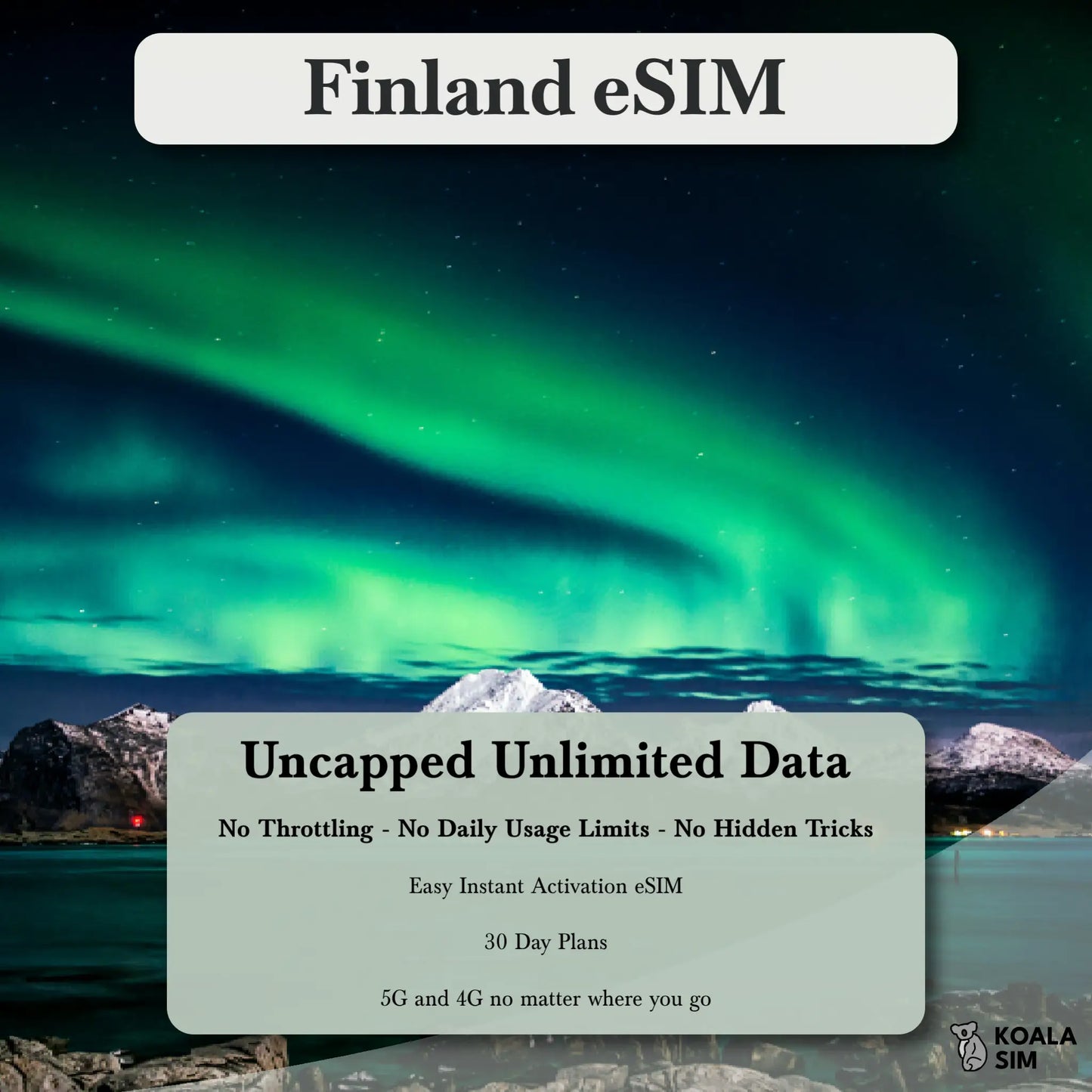 Finland Travel eSIM - Instant 5G Data Plans for Travel