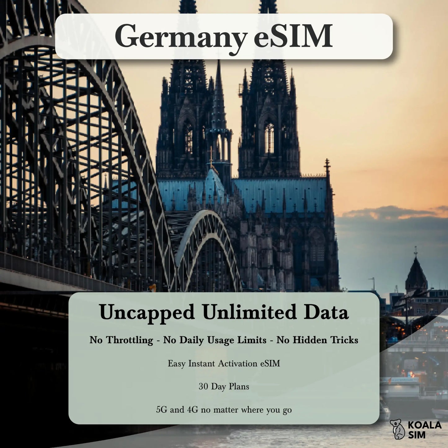 Germany Travel eSIM - Instant 5G Data Plans for Travel