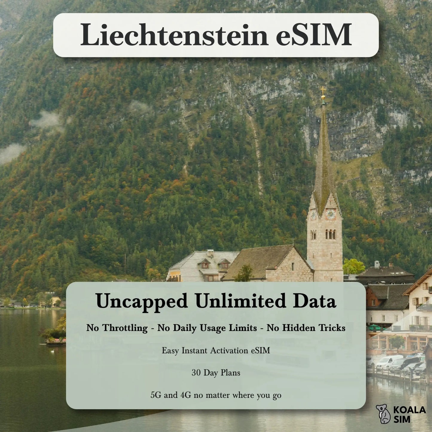 Liechtenstein Travel eSIM - Instant 5G Data Plans for Travel