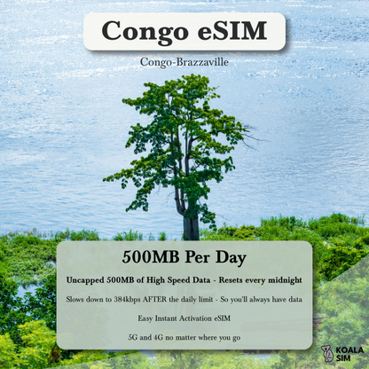 Congo-Brazzaville Travel eSIM - Instant 5G Data Plans for Travel