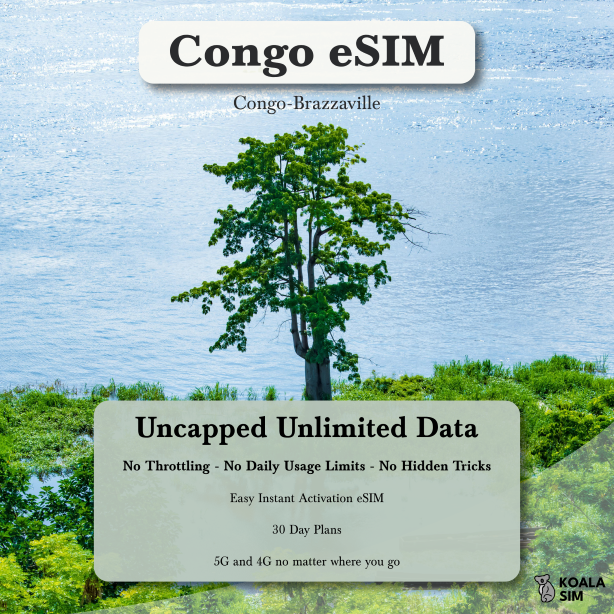 Congo-Brazzaville Travel eSIM - Instant 5G Data Plans for Travel