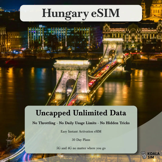 Hungary Travel eSIM - Instant 5G Data Plans for Travel