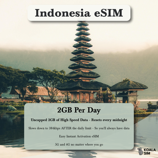 Indonesia Travel eSIM - Instant 5G Data Plans for Travel