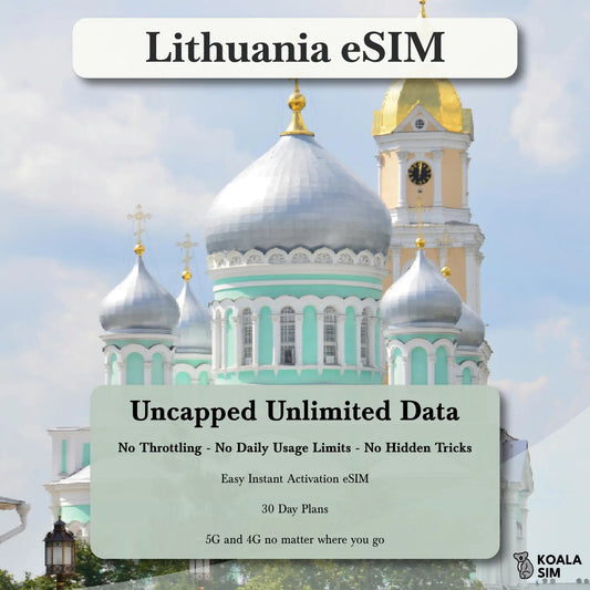 Lithuania Travel eSIM - Instant 5G Data Plans for Travel