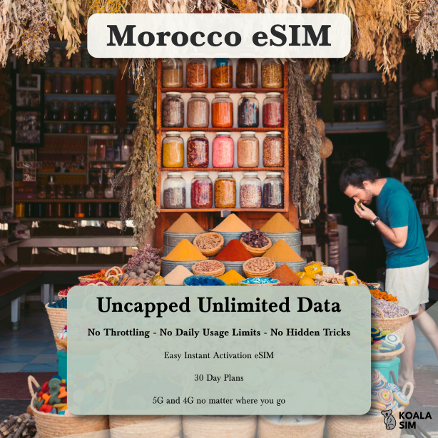 Morocco Travel eSIM - Instant 5G Data Plans for Travel