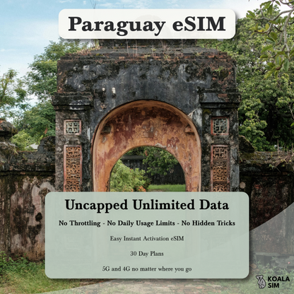 Paraguay Travel eSIM - Instant 5G Data Plans for Travel
