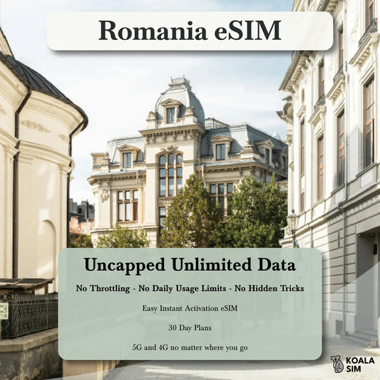 Romania Travel eSIM - Instant 5G Data Plans for Travel