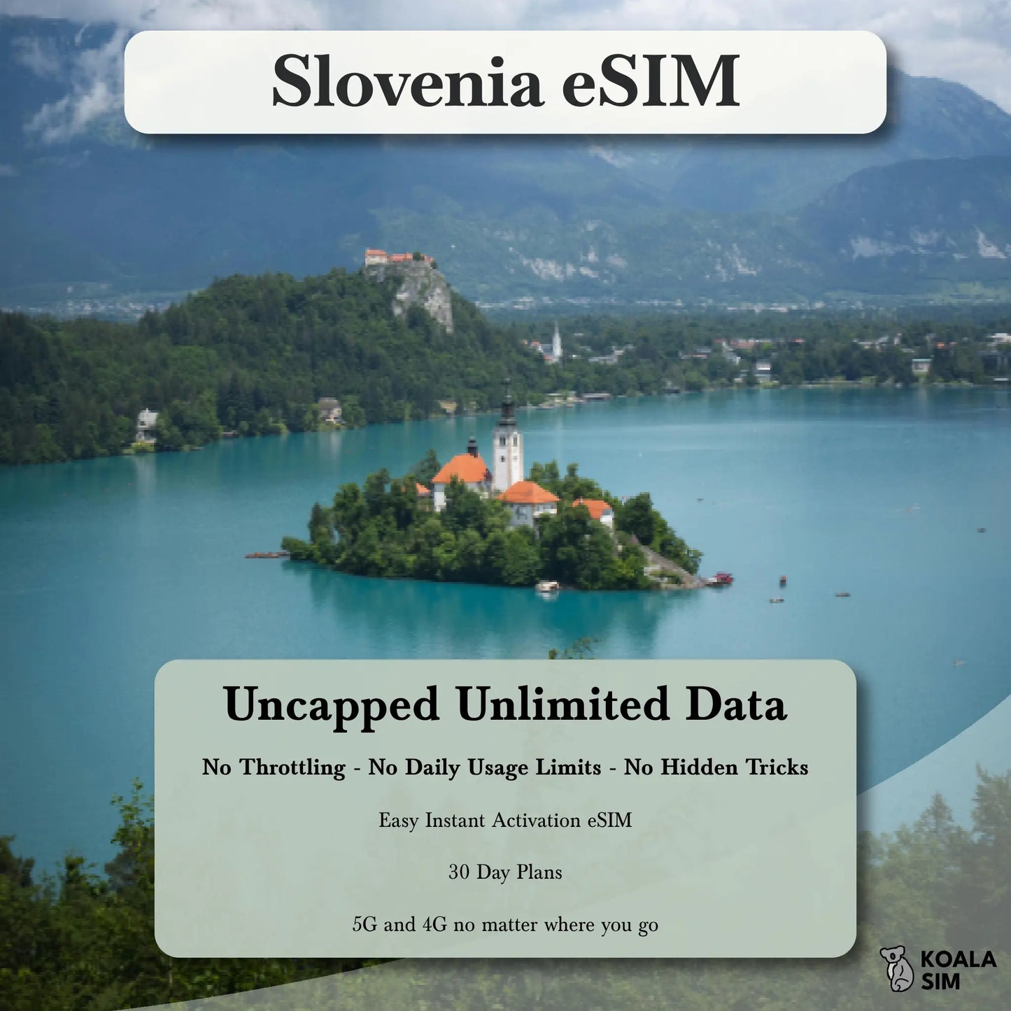 Slovenia Travel eSIM - Instant 5G Data Plans for Travel