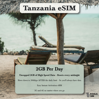 Tanzania Travel eSIM - Instant 5G Data Plans for Travel