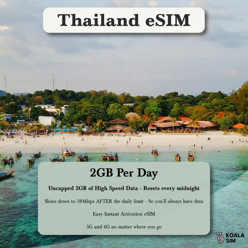 Thailand Travel eSIM - Instant 5G Data Plans for Travel