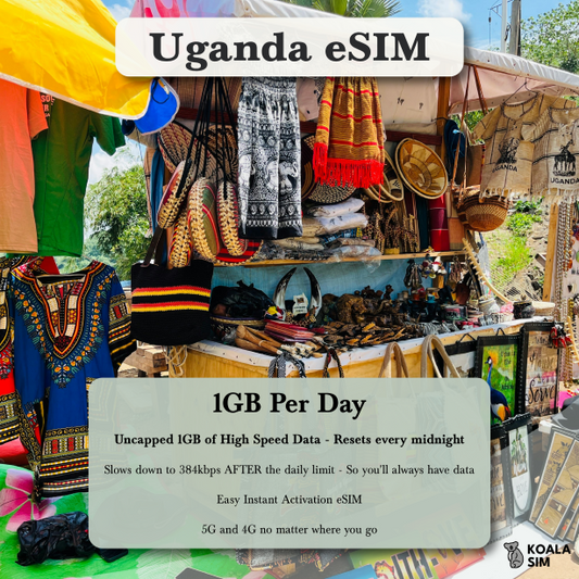 Uganda Travel eSIM - Instant 5G Data Plans for Travel