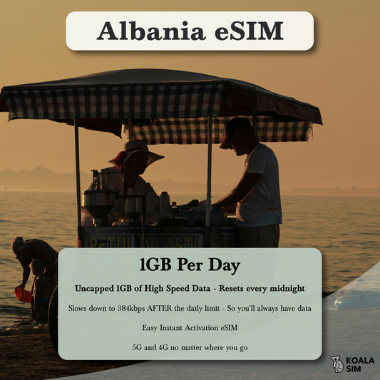 Albania Travel eSIM - Instant 5G Data Plans for Travel