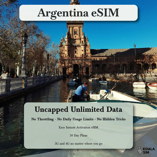 Argentina Travel eSIM - Instant 5G Data Plans for Travel