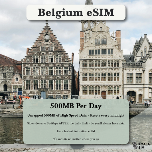 Belgium Travel eSIM - Instant 5G Data Plans for Travel
