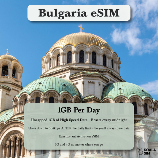 Bulgaria Travel eSIM - Instant 5G Data Plans for Travel