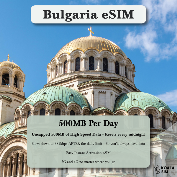 Bulgaria Travel eSIM - Instant 5G Data Plans for Travel