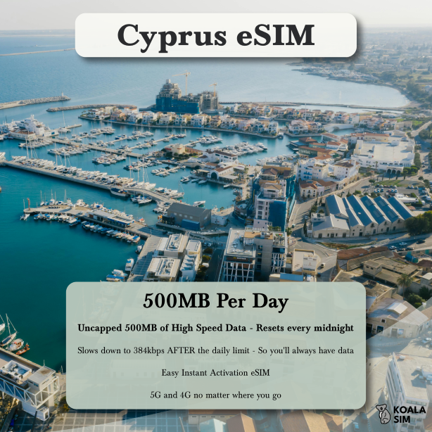 Cyprus Travel eSIM - Instant 5G Data Plans for Travel