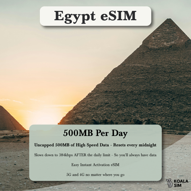 Egypt Travel eSIM - Instant 5G Data Plans for Travel