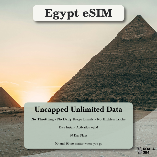 Egypt Travel eSIM - Instant 5G Data Plans for Travel