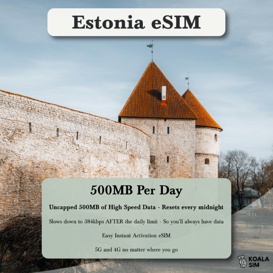 Estonia Travel eSIM - Instant 5G Data Plans for Travel
