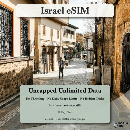 Israel Travel eSIM - Instant 5G Data Plans for Travel