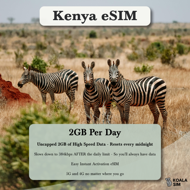 Kenya Travel eSIM - Instant 5G Data Plans for Travel