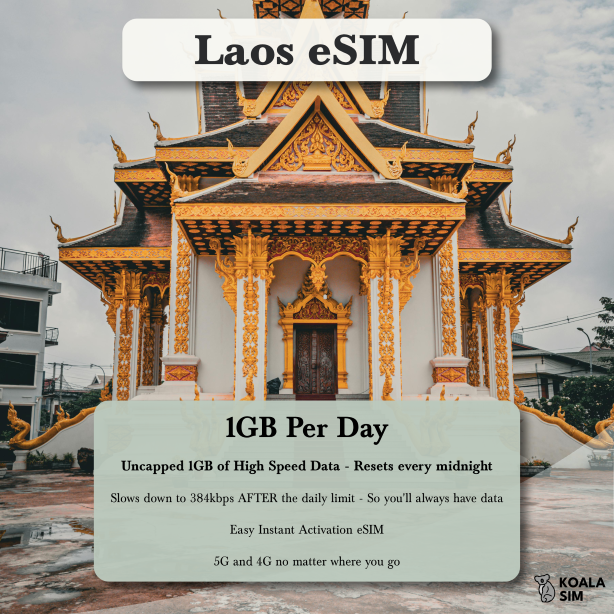 Laos Travel eSIM - Instant 5G Data Plans for Travel
