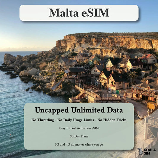 Malta Travel eSIM - Instant 5G Data Plans for Travel