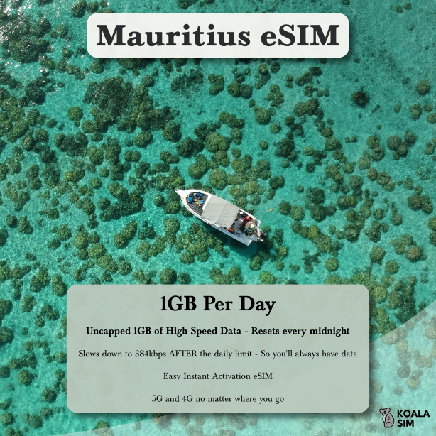 Mauritius Travel eSIM - Instant 5G Data Plans for Travel