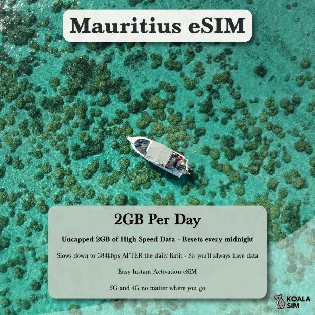 Mauritius Travel eSIM - Instant 5G Data Plans for Travel