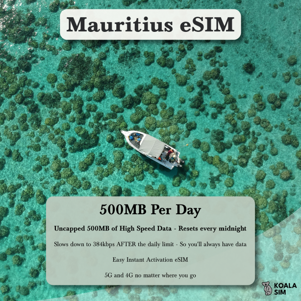 Mauritius Travel eSIM - Instant 5G Data Plans for Travel