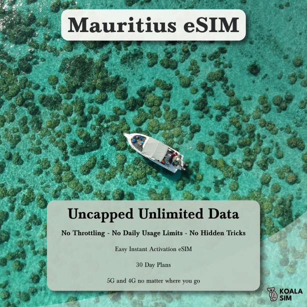 Mauritius Travel eSIM - Instant 5G Data Plans for Travel