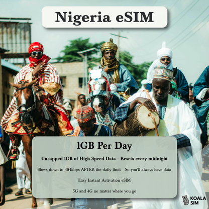 Nigeria Travel eSIM - Instant 5G Data Plans for Travel