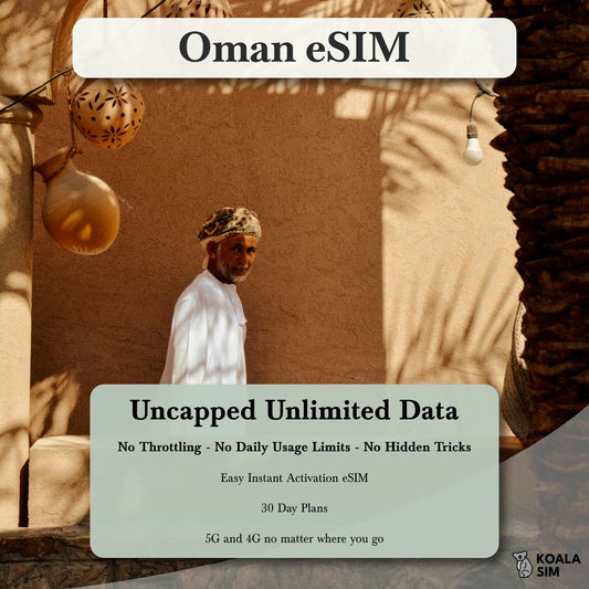 Oman Travel eSIM - Instant 5G Data Plans for Travel