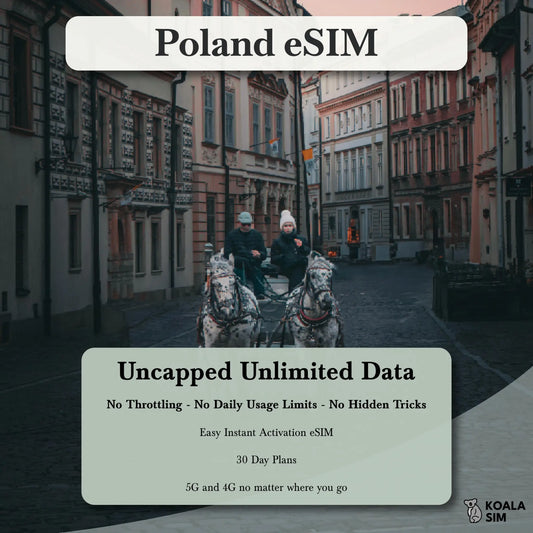 Poland Travel eSIM - Instant 5G Data Plans for Travel