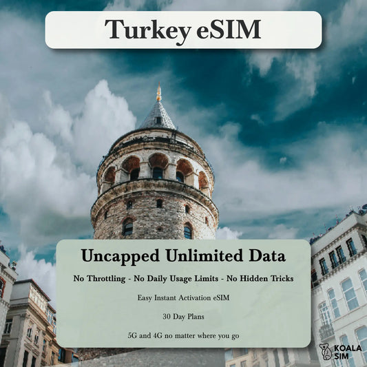 Turkey Travel eSIM - Instant 5G Data Plans for Travel